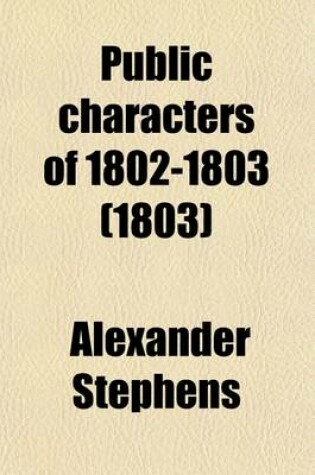 Cover of Public Characters of 1802-1803