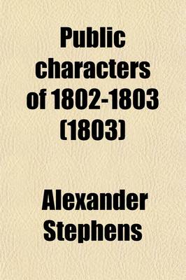 Book cover for Public Characters of 1802-1803