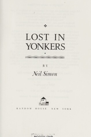 Cover of Lost in Yonkers