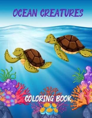 Book cover for Ocean Creatures Coloring Book