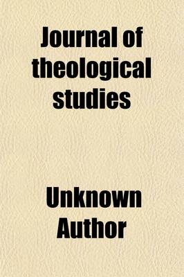 Book cover for Journal of Theological Studies (Volume 6)