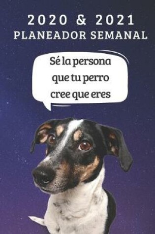 Cover of Planificador Semanal De Dos Anos Para 2020 y 2021 - Regalo Del Propietario Del Perro Jack Russell - Cita Divertida Libro De Citas - Agenda De dos Anos Cuaderno