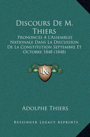 Cover of Discours de M. Thiers