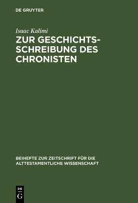 Cover of Zur Geschichtsschreibung des Chronisten