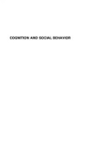 Cover of Cognition and Social Behaviour