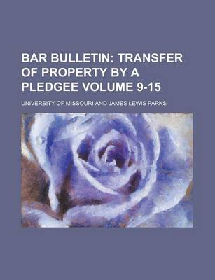 Book cover for Bar Bulletin Volume 9-15