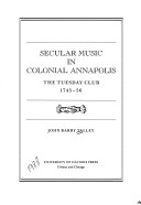 Book cover for Secular Music in Colonial Ann CB