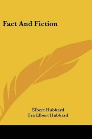 Cover of Fact and Fiction