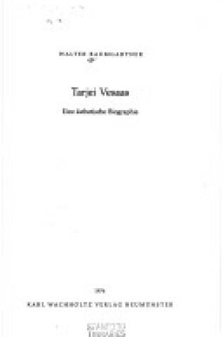 Cover of Tarjei Vesaas