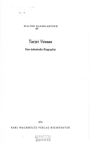 Book cover for Tarjei Vesaas