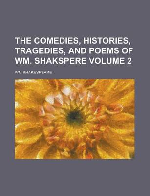 Book cover for The Comedies, Histories, Tragedies, and Poems of Wm. Shakspere Volume 2