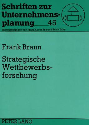 Book cover for Strategische Wettbewerbsforschung