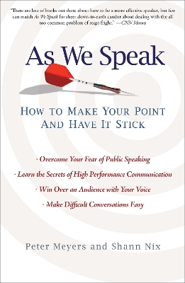 Book cover for As We Speak