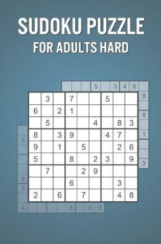 Cover of Sudoku Puzzle For Adults Hard