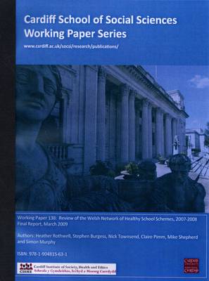 Cover of Review of the Welsh Network of Healthy School Schemes, 2007-2008 - Final Report, March 2009