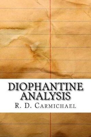 Cover of Diophantine Analysis