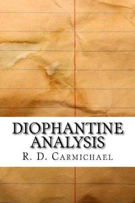 Book cover for Diophantine Analysis