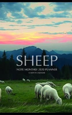 Book cover for Sheep Note Monthly 2020 Planner 12 Month Calendar