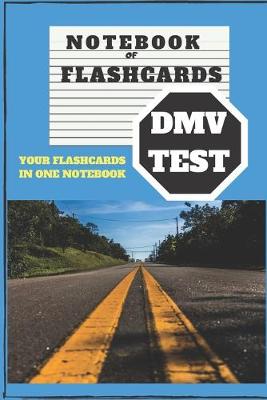 Book cover for Notebook of Flashcards- DMV Test