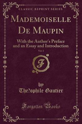 Book cover for Mademoiselle de Maupin, Vol. 1