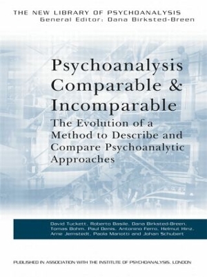 Cover of Psychoanalysis Comparable and Incomparable