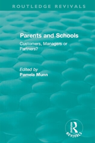 Cover of Parents and Schools (1993)