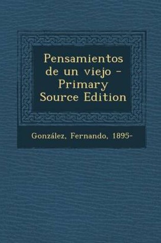 Cover of Pensamientos de un viejo