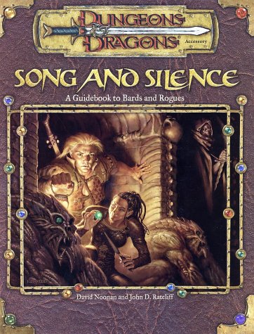 Book cover for Song and Silence: a Guide Book to Bards and Rogues