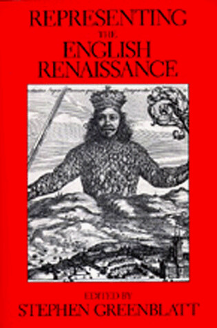 Cover of Representing the English Renaissance
