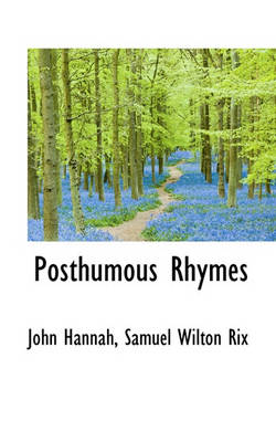 Book cover for Posthumous Rhymes