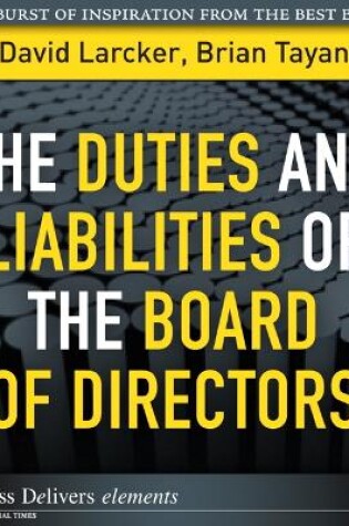 Cover of Duties and Liabilities of the Board of Directors, The