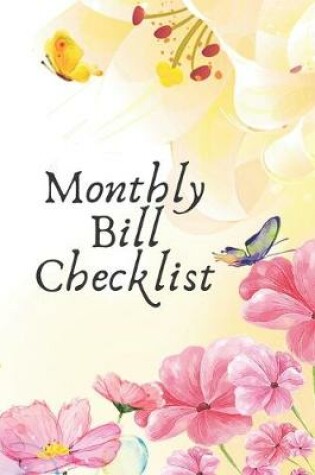 Cover of Monthly Bill Checklist