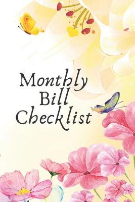 Book cover for Monthly Bill Checklist