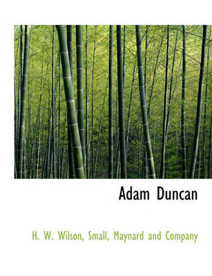 Book cover for Adam Duncan