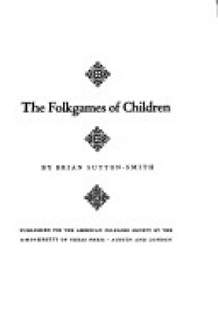 Cover of Folkgames of Children
