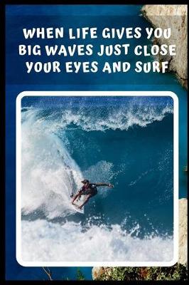 Book cover for When Life Gives You Big Waves Just Close Your Eyes And Surf
