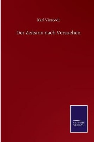 Cover of Der Zeitsinn nach Versuchen