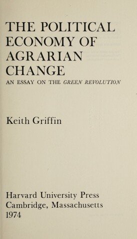 Book cover for Griffen: Political Economy Agrarian Ch