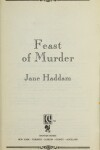 Book cover for Feast of Murder