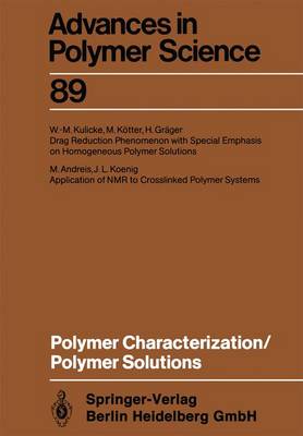 Book cover for Polymer Characterization/Polymer Solutions