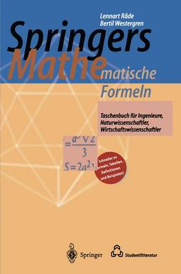 Book cover for Springers Mathematische Formeln