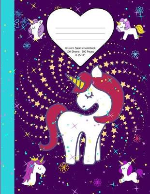 Book cover for Unicorn Sparkle Notebook