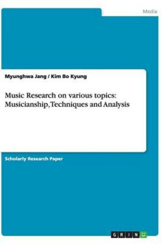 Cover of Music Research on various topics