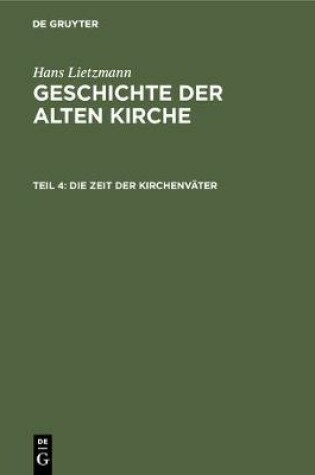 Cover of Die Zeit der Kirchenvater