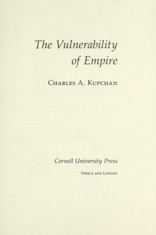 Cover of The Vulnerability of Empire