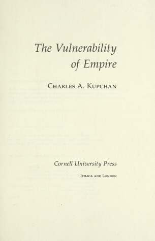 Book cover for The Vulnerability of Empire