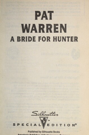 Cover of A Bride For Hunter