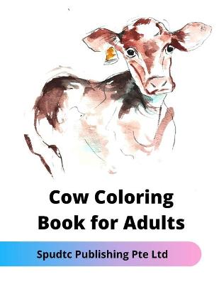 Book cover for Cow Coloring Book for Adults