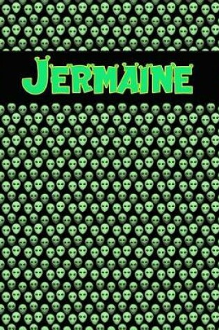 Cover of 120 Page Handwriting Practice Book with Green Alien Cover Jermaine