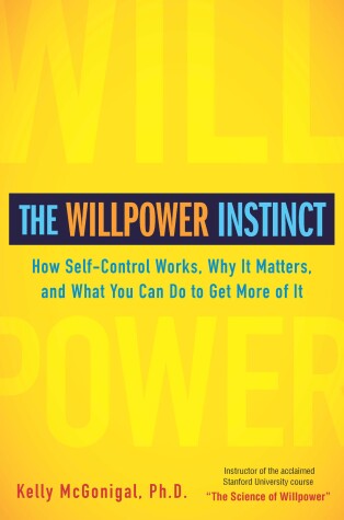Book cover for The Willpower Instinct